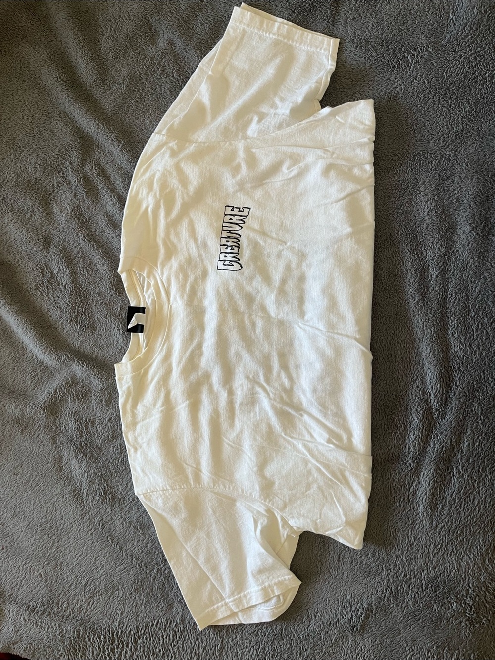 Vintage White Graphic Tee "Support Your Local Creature" - Picture 3 of 4